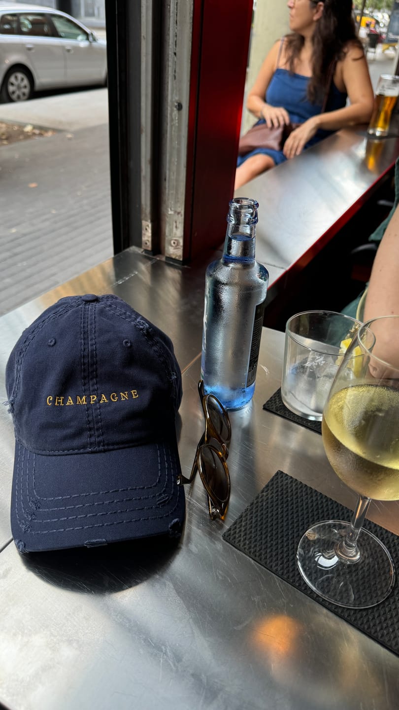 Customer photo review of The Champagne Hat