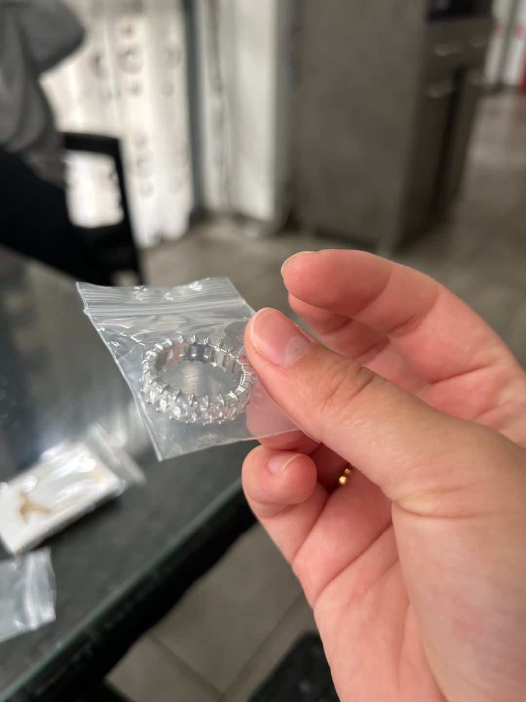 Customer photo review of Inel Magic Diamonds - Argintiu