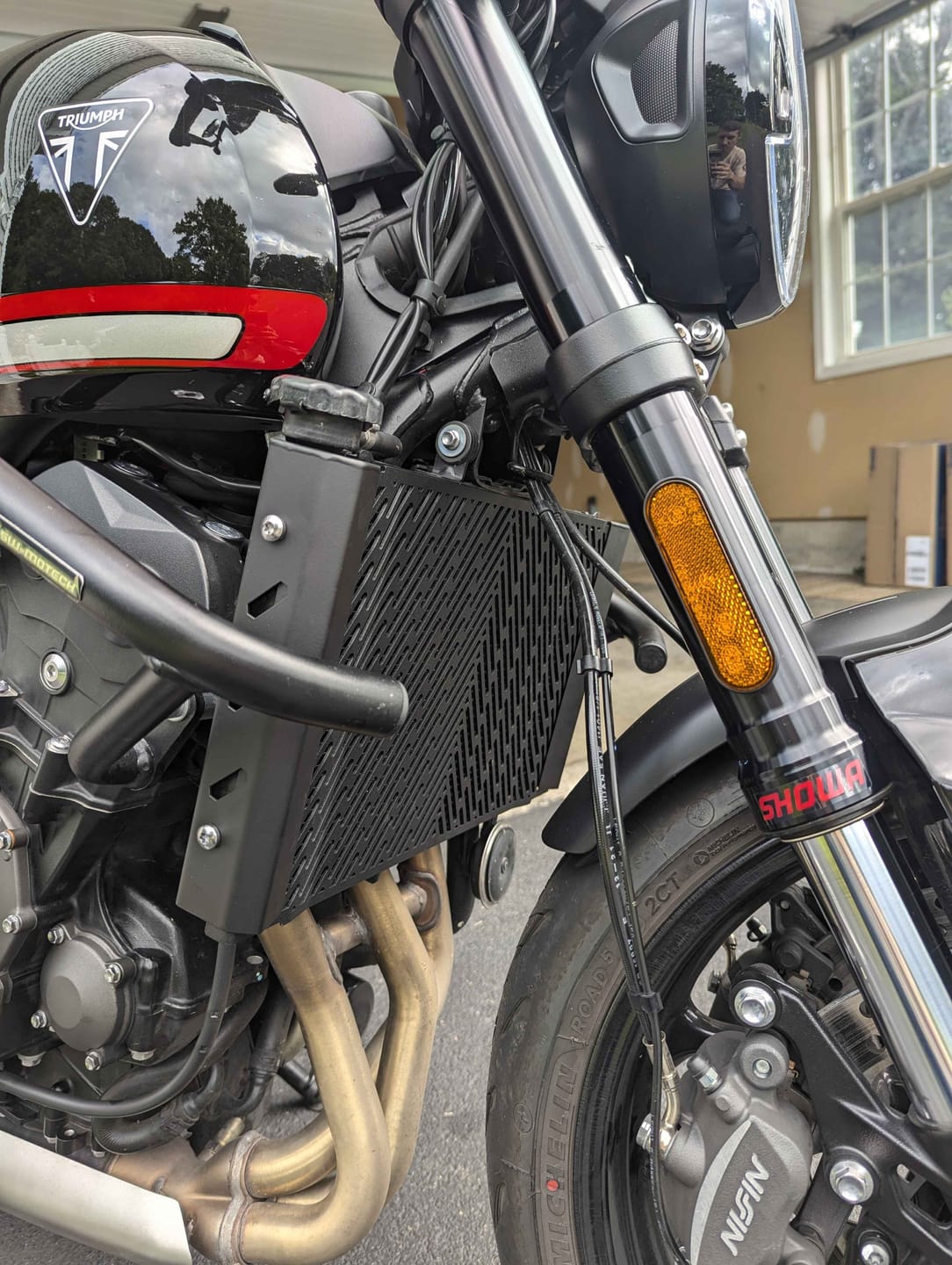 Customer photo review of Triumph Trident 660 Radiator Side Covers