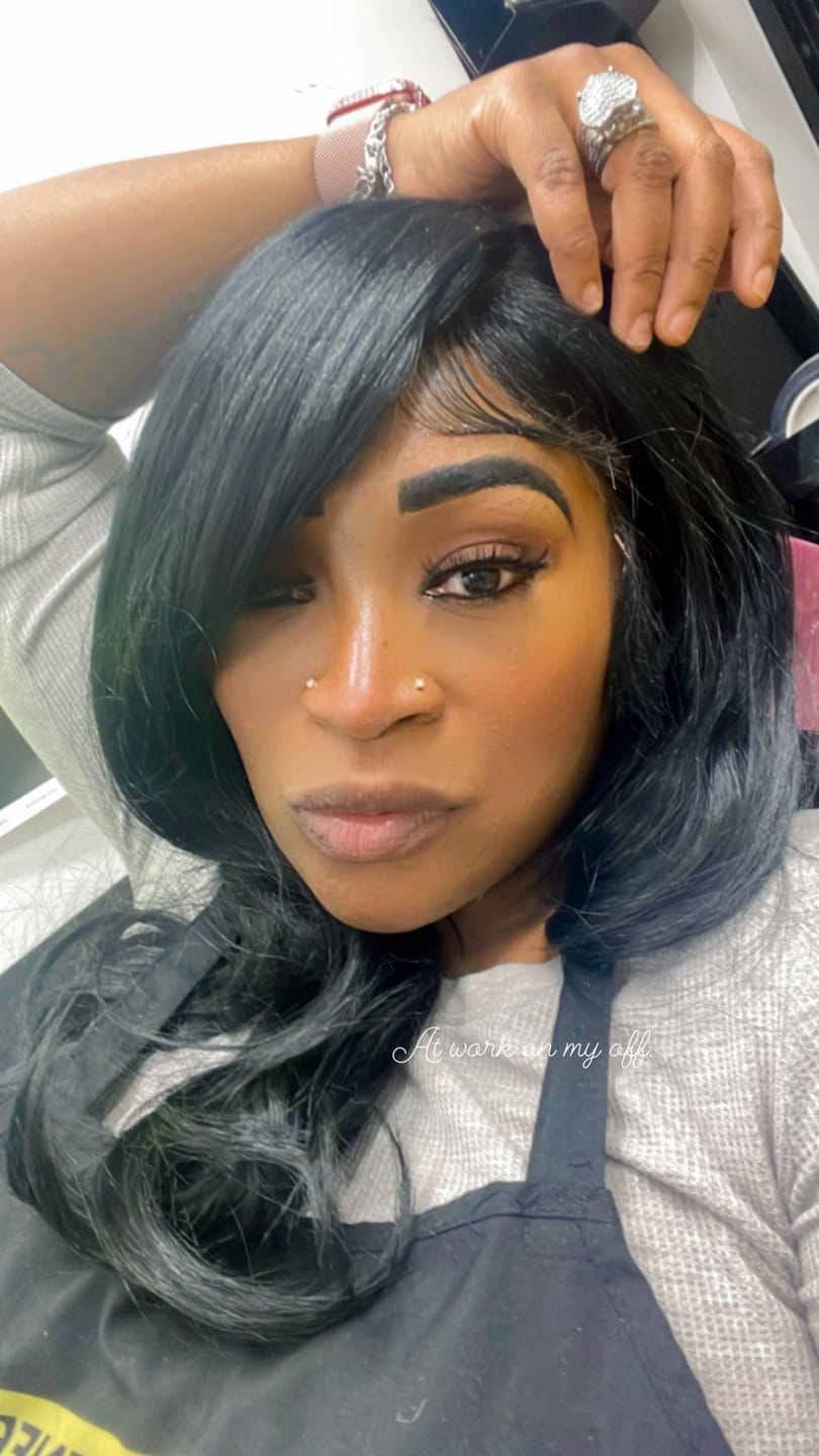 Customer photo review of Sensationnel Synthetic Cloud 9 HD 13x6 What Lace Wig EMERY