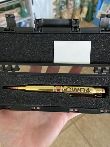Customer photo review of Personalized .308 Real Bullet Casing Refillable Twist Pen