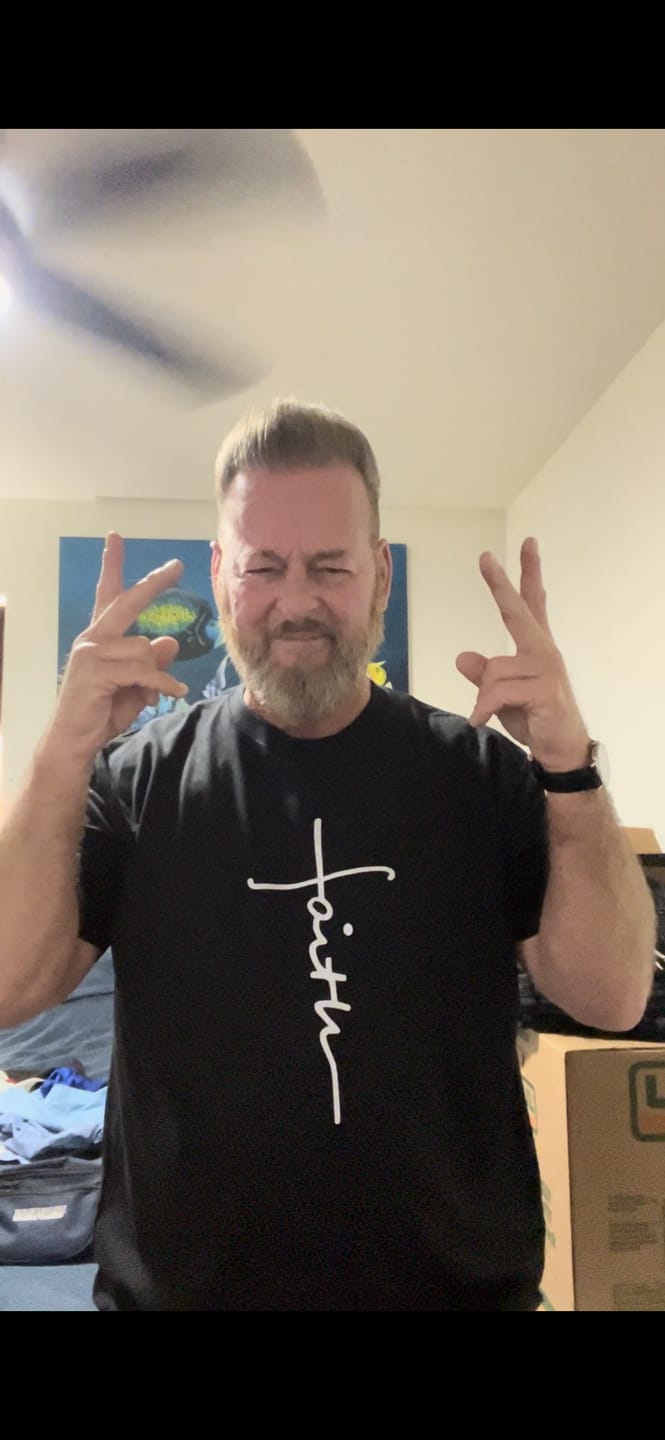 Customer photo review of Faith Cross Tee