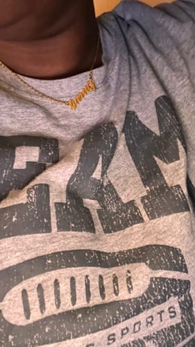 Customer photo review of Personalized Name Necklace