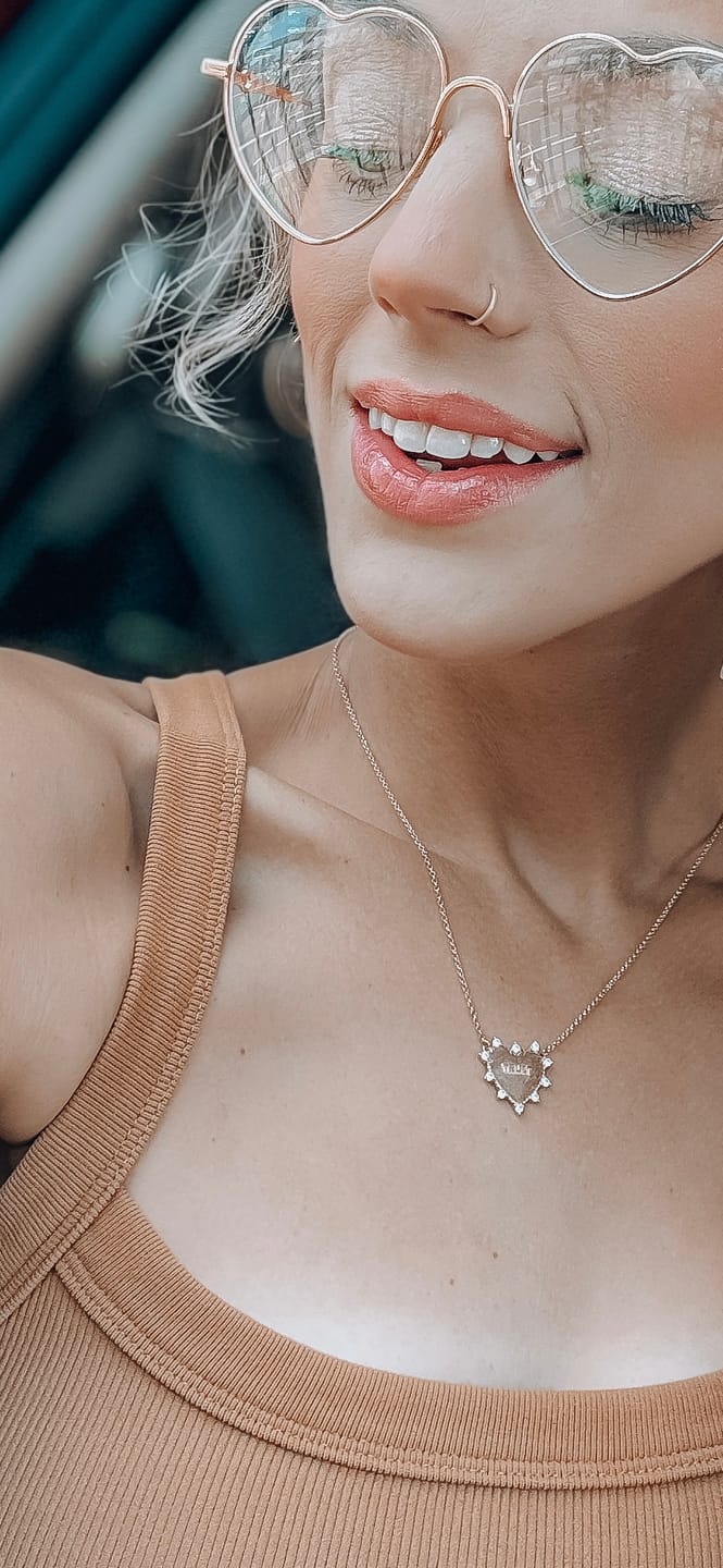 Customer photo review of Heart of Trust Necklace - Gold