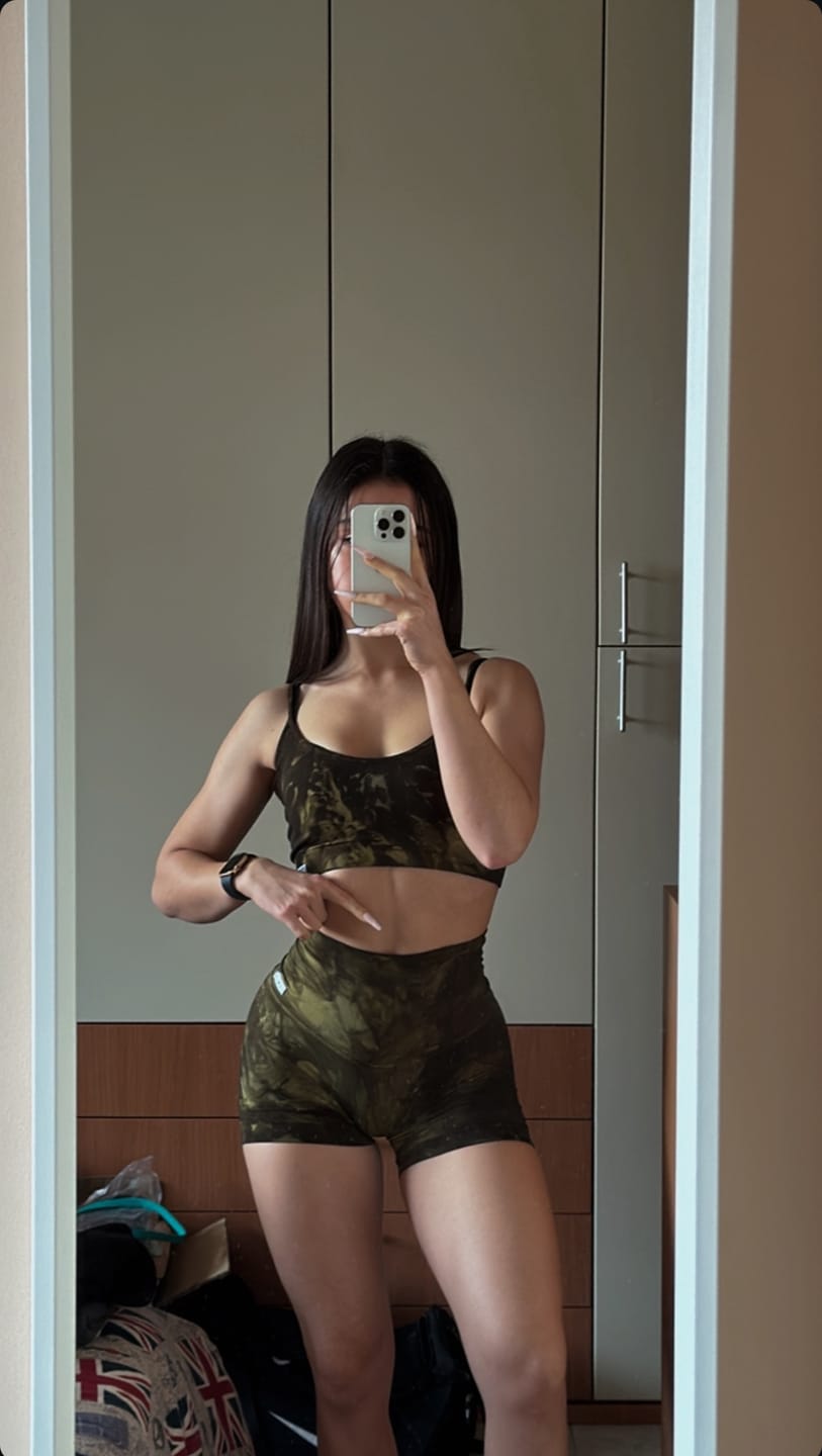 Customer photo review of Shorts Maltinto Verde Purgatorio