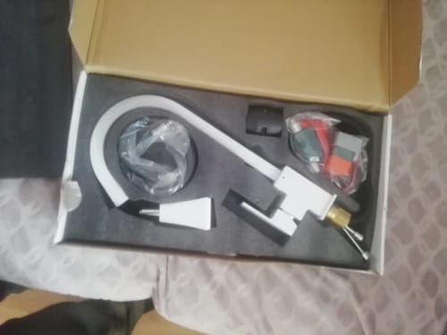 Customer photo review of Drammen - Modern Design Pull-Out Spout Kitchen Faucet