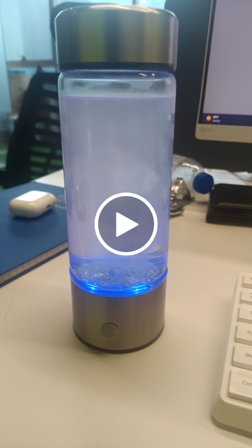 Customer video review of Al Aras™ Portable Hydrogen Water Bottle | 420ML for Enhanced Hydration