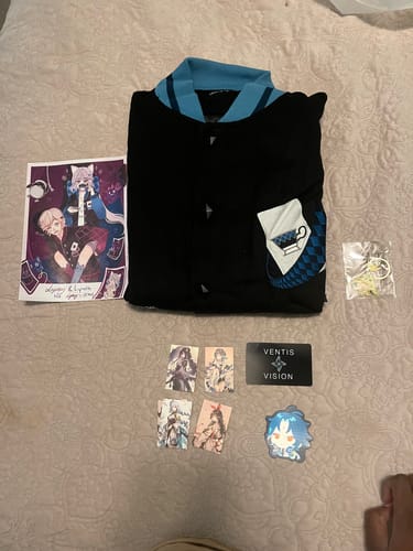 Customer photo review of Genshin Varsity Jacket Preorder