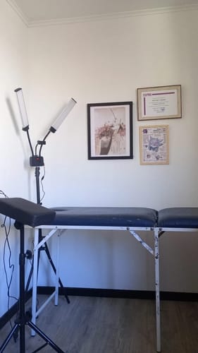 Customer photo review of Lámpara led de 2 brazos, iluminación flexible y portátil con trípode para profesionales de la belleza