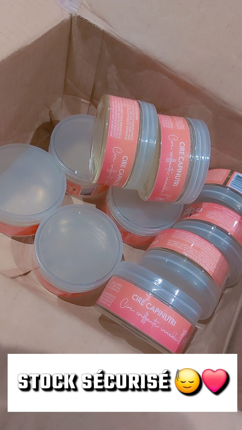 Customer photo review of Cire coiffante CAPINUTRI naturelle nourrissante sans résidus ni trace blanche