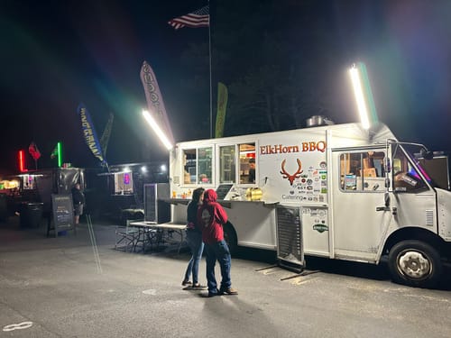 Customer photo review of Food Truck Service Area Light – Dual 5 Foot Pole 20,000 Lumens