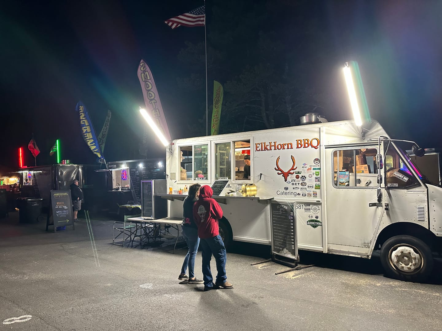 Customer photo review of Food Truck Service Area Light – Dual 5 Foot Pole 20,000 Lumens