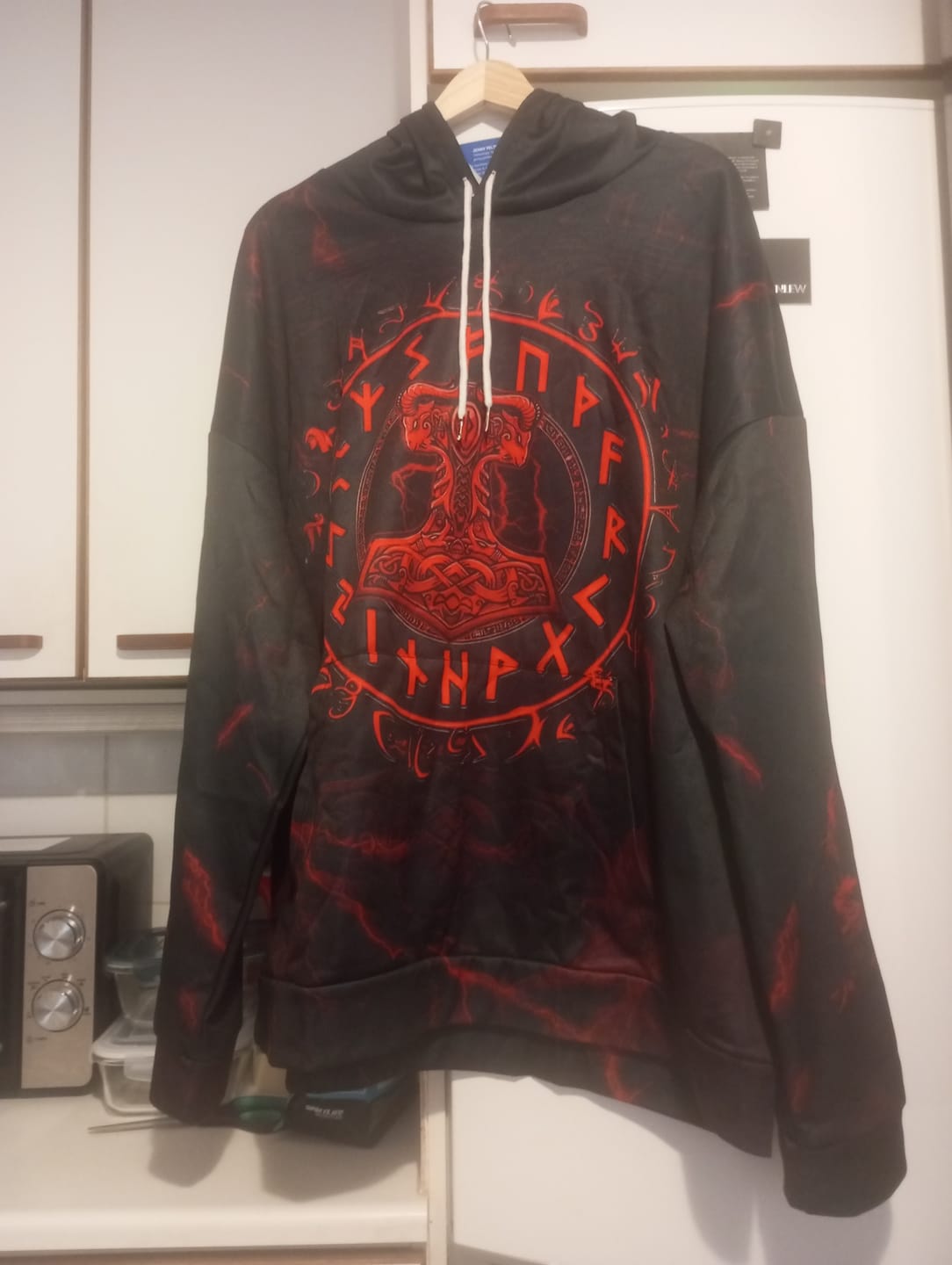 Customer photo review of Thor's Hammer Hoodie