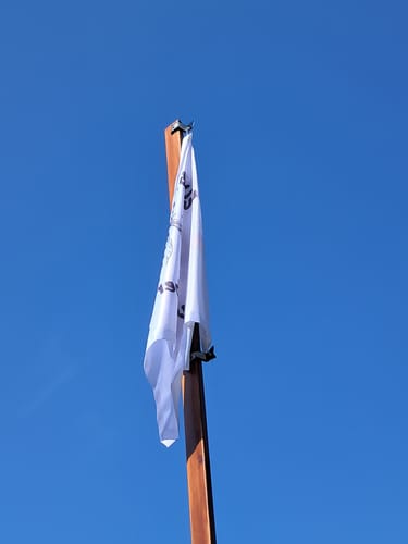 Customer photo review of Fahne inkl. Druck