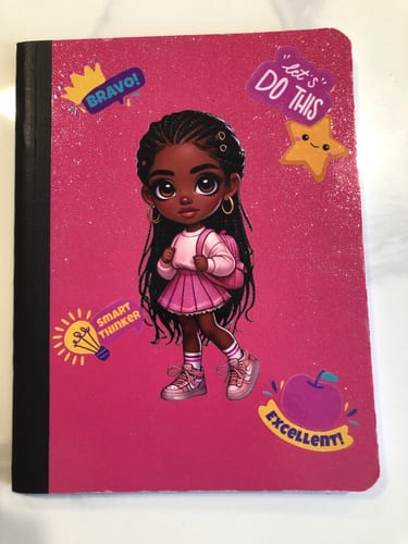 Customer photo review of UV DTF Planner Cover Decal Set - (Kids) Smart Thinker