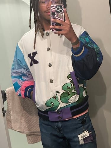 Customer photo review of Genshin Varsity Jacket Preorder