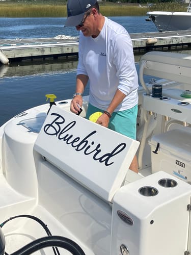 Customer photo review of Boat Logo Decal