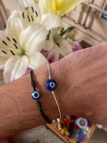 Customer photo review of kayena - Lapis Lazuli Evil Eye Bracelet