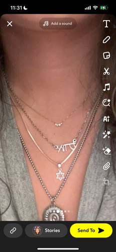 Customer photo review of Star of David Necklace