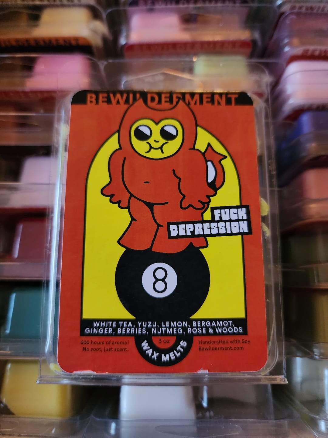 Customer photo review of Fuck Depression Wax Melts