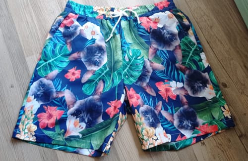 Customer photo review of Your photo - Personalised swim shorts