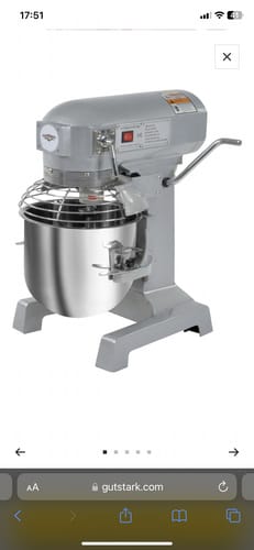 Customer photo review of Batidora Industrial 30lts 3 Velocidades 1500w Acero Inoxidable