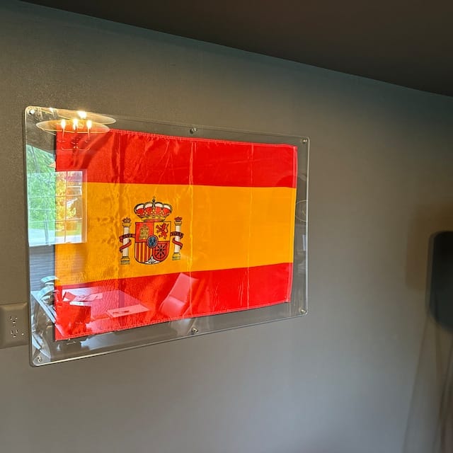 Customer photo review of Floating Acrylic Frame for Pictures