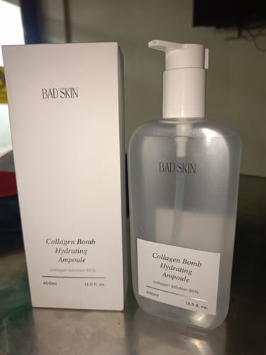 Customer photo review of Bad Skin™ Korean Collagen Bomb Hydrating Ampoule