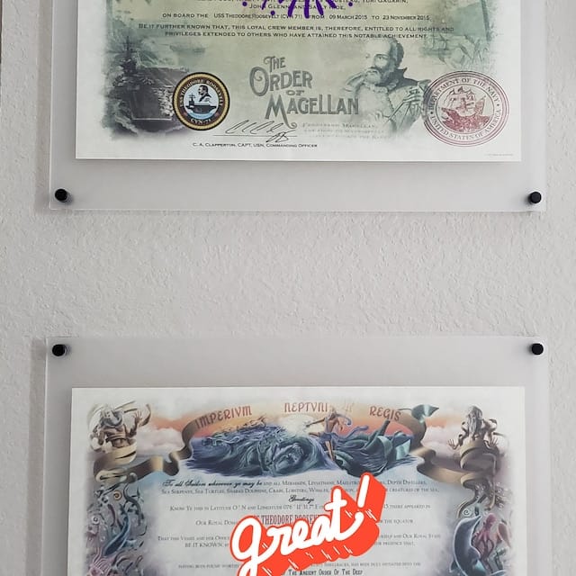 Customer photo review of Floating Acrylic Frame for Pictures