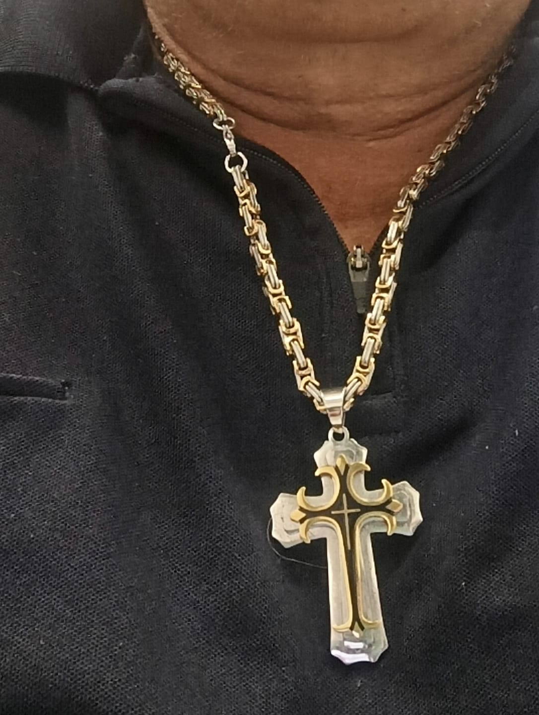 Customer photo review of Collier Croisé de l'Espoir