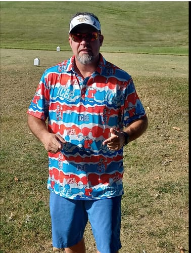 Customer photo review of Men's Ice bear golf polo