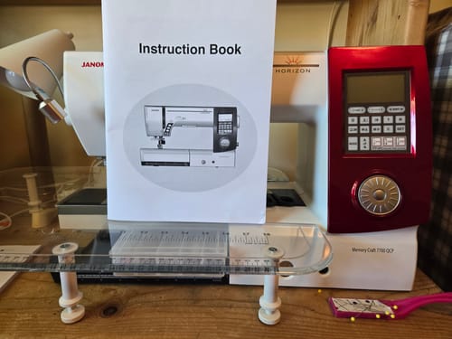 Customer photo review of Janome MC7700QCP Instruction Manual