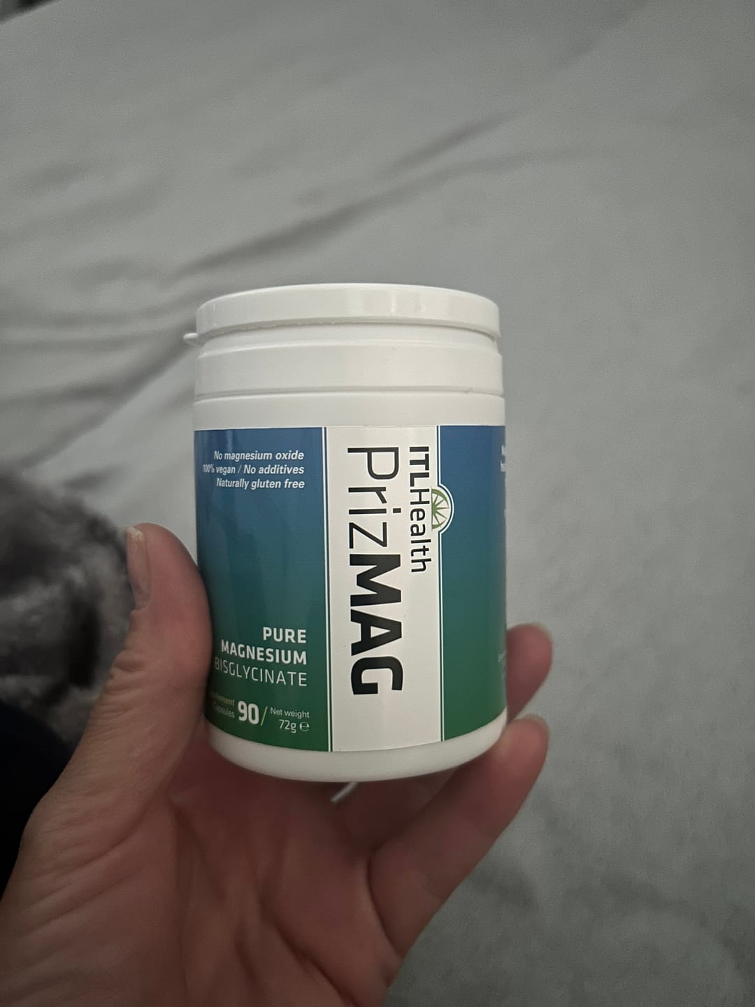 Customer photo review of PrizMAG Magnesium Bisglycinate Capsules