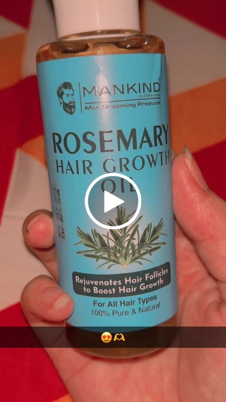 Customer video review of Rosemary Hair Growth Oil - Rejuvenates Hair Follicles to Boost Hair Growth, Detangles Hair & Repair Damaged Hair