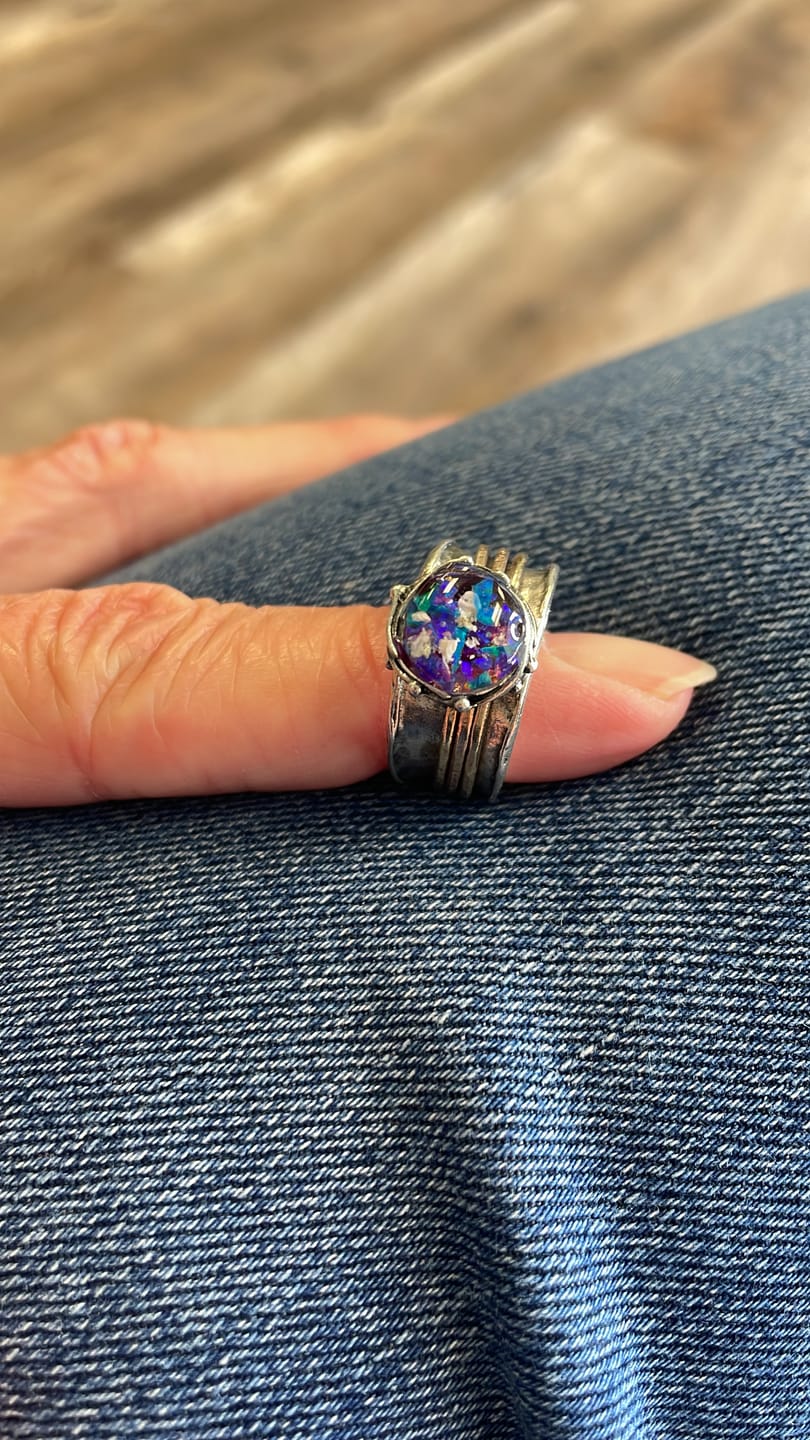 Customer photo review of Two Tone Spin Ring