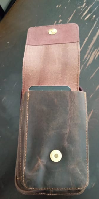 Customer photo review of Heren Heuptas van Hoogwaardig Leer - Guardian Leather