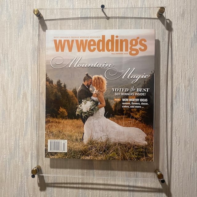 Customer photo review of Floating Acrylic Frame for Pictures