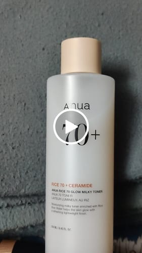 Customer video review of [Anua] Rice 70 Glow Milky Toner 250ml