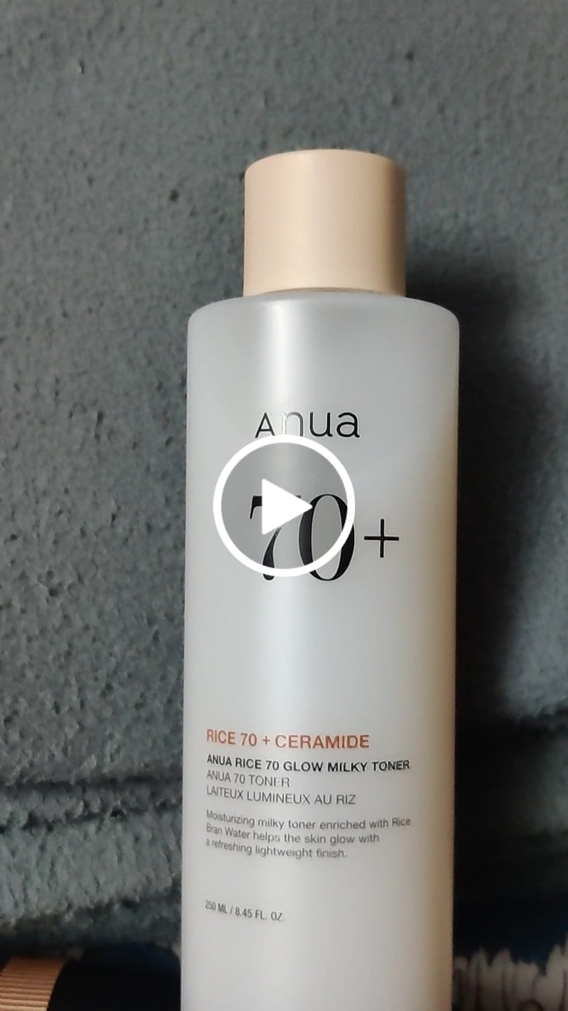 Customer video review of [Anua] Rice 70 Glow Milky Toner 250ml