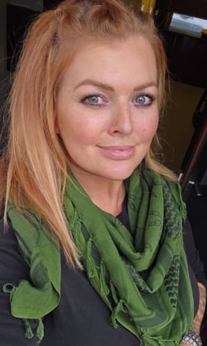 Customer photo review of Raven Forge Military Scarf