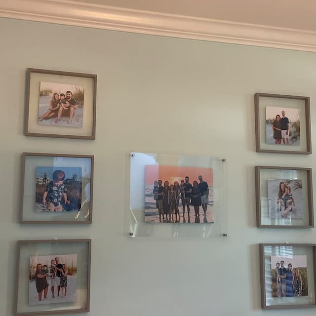 Customer photo review of Floating Acrylic Frame for Pictures