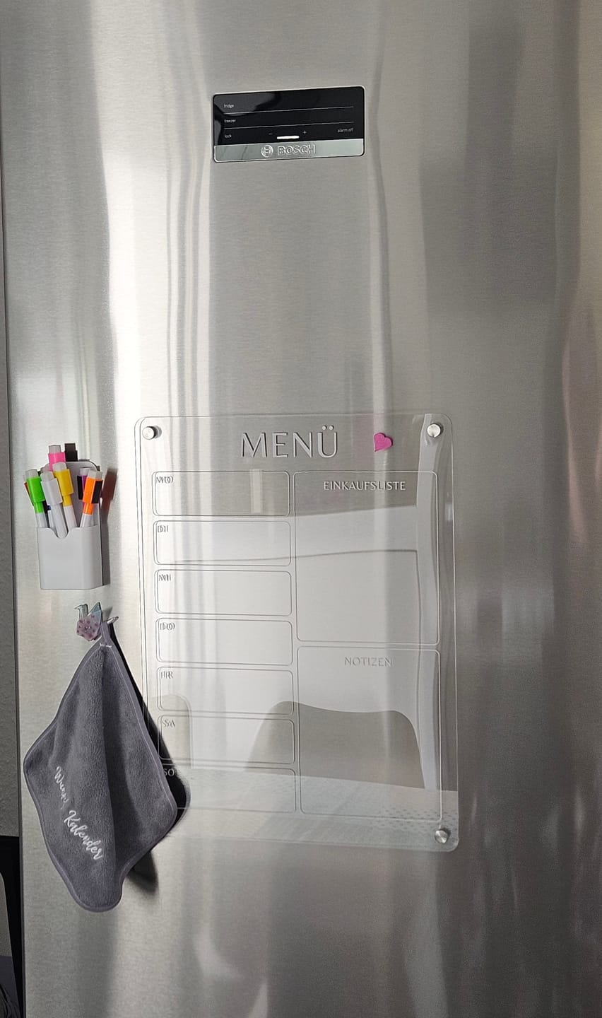 Customer photo review of Kühlschrankplaner "MENÜ"