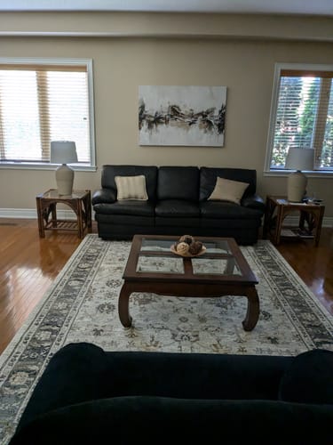 Customer photo review of 'Abstract Neutral Splash' Framed Canvas