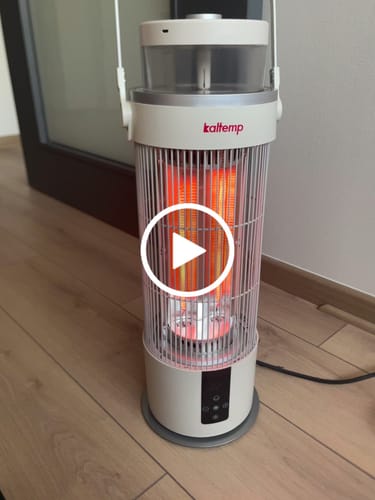 Customer video review of Estufa Eléctrica Infrarroja Kaltemp S IR STONE BLANCO 800W
