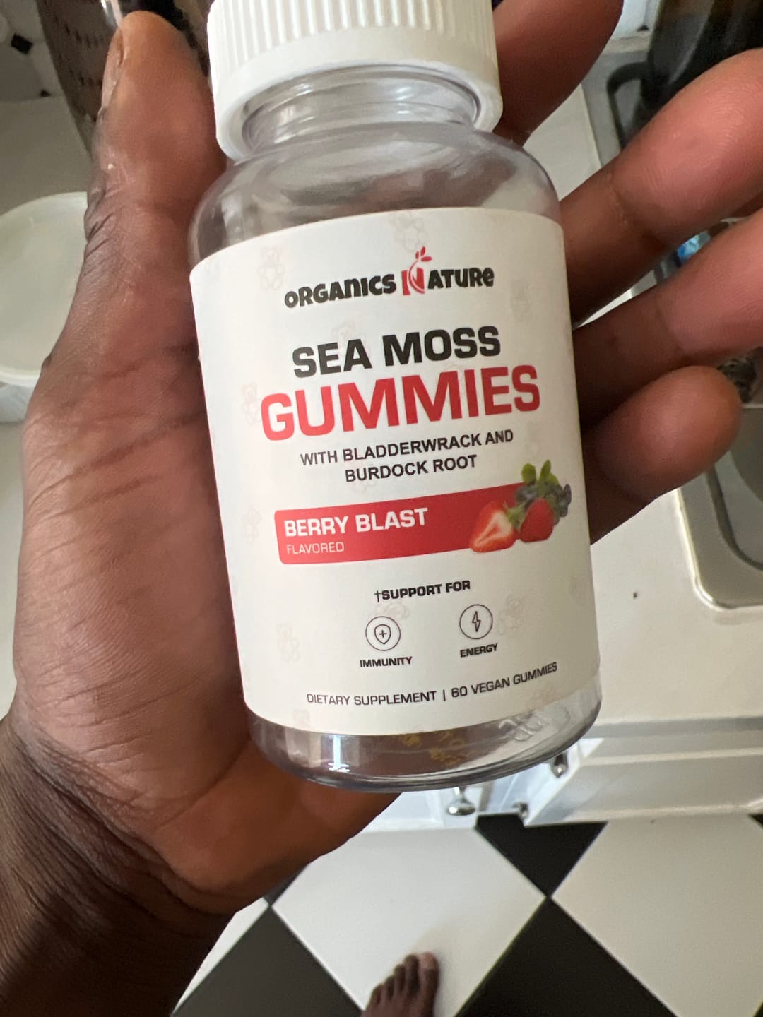 Customer photo review of Irish Sea Moss Gummies With Bladderwrack & Burdock