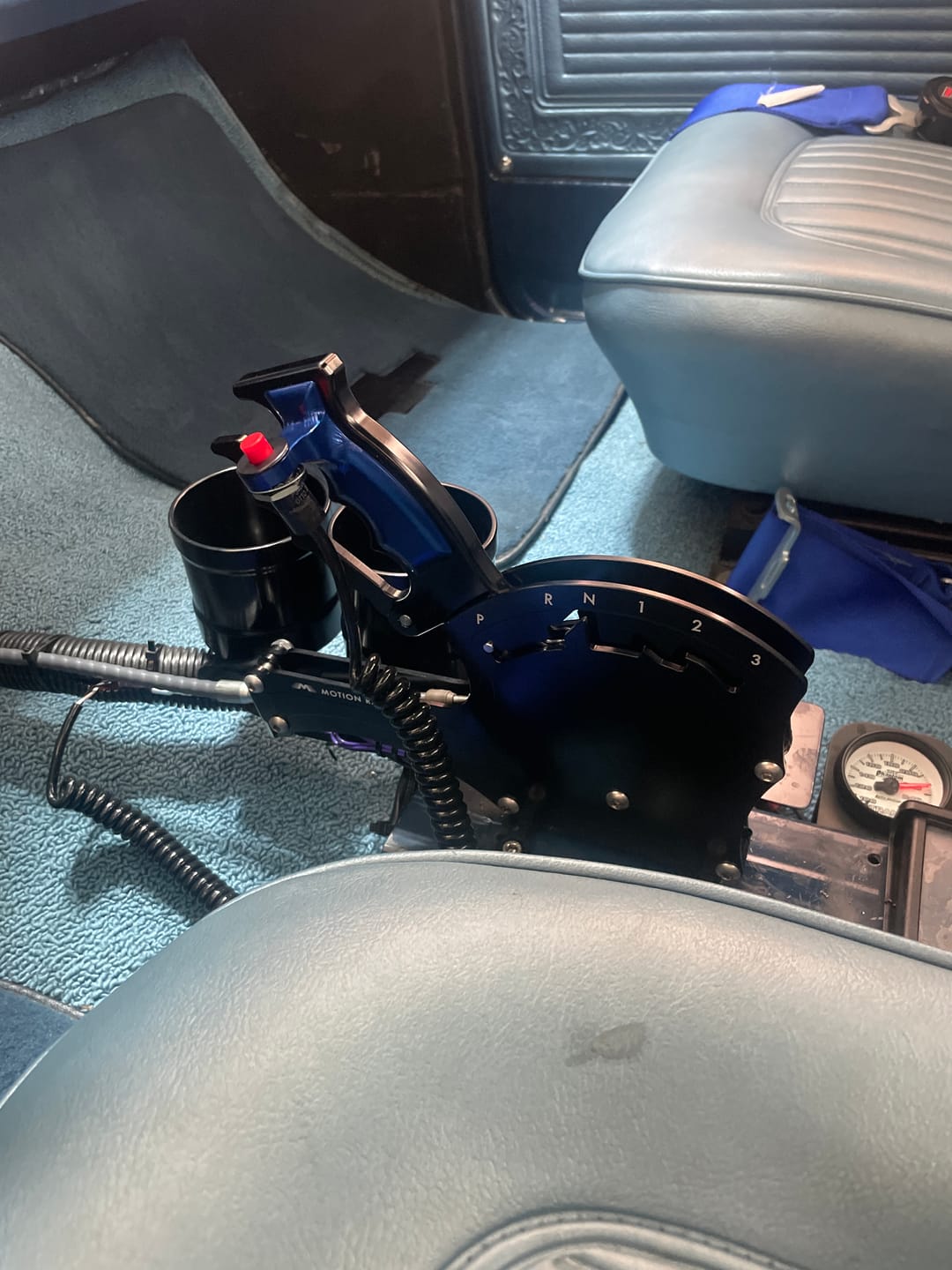 Customer photo review of TH400 3 Speed Reverse Pattern Operator Series Billet Shifter Front Exit
