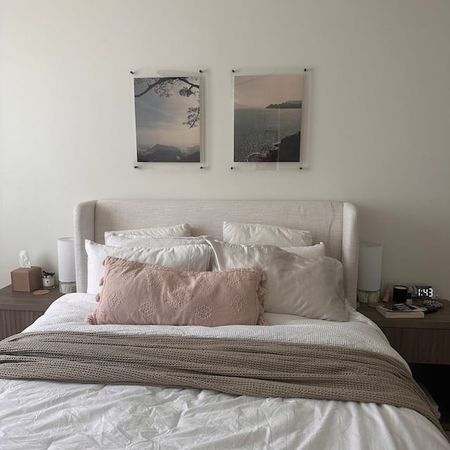 Customer photo review of Floating Acrylic Frame for Pictures
