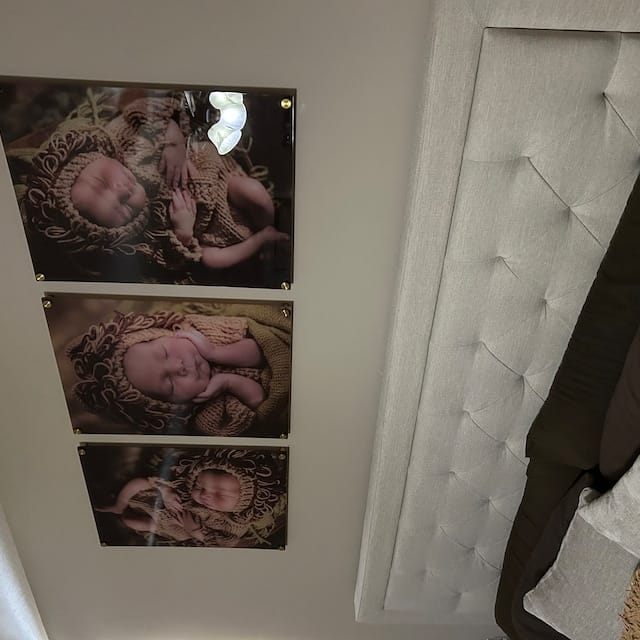 Customer photo review of Acrylic Photo Print for Wall
