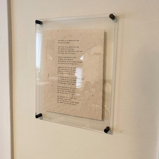 Customer photo review of Floating Acrylic Frame for Pictures