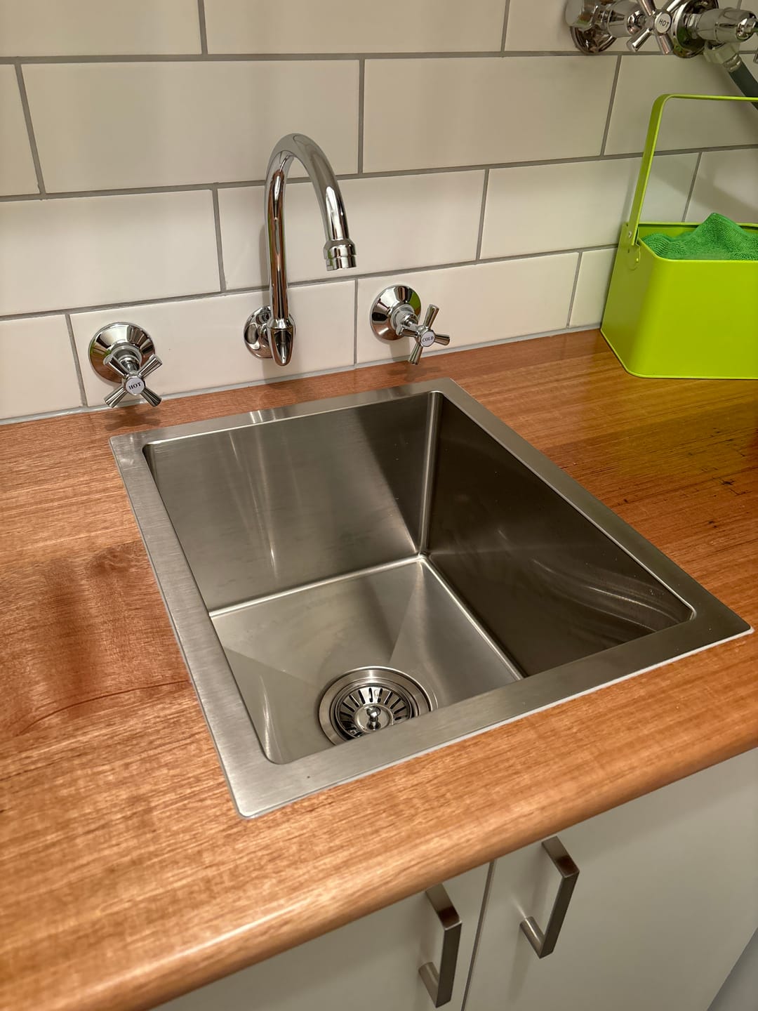 Customer photo review of CLASSIC Handcrafted Single Bowl Stainless Steel Sink 240mm Deep